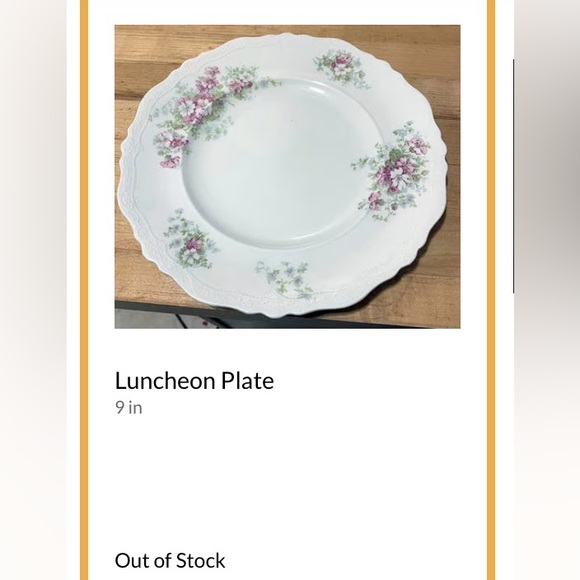 Antique Johnson Bros, England, 9” luncheon plate, cup & saucer, pattern JB929. - Picture 14 of 15